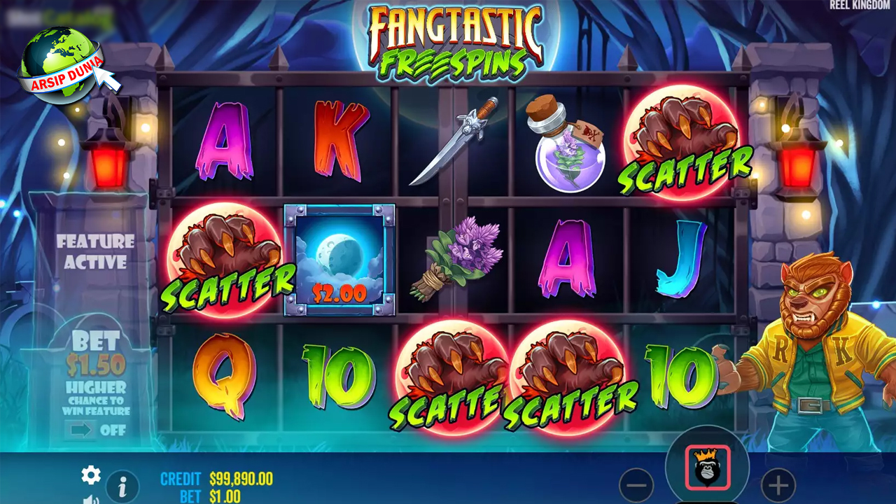 Fangtastic Freespins: Kumpulkan Cuan Besar dalam Putaran!